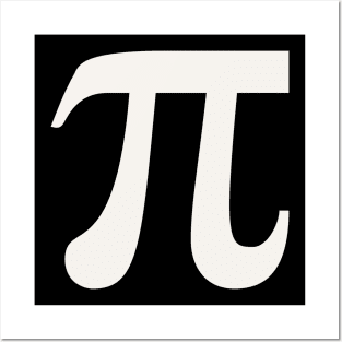 Simple Pi Symbol, Minimal Pi Sign for pi day March 14 Posters and Art